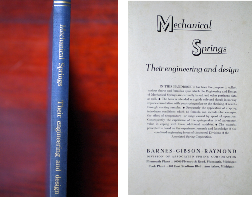 Mechanical Springs / Their engineering and design （著者：Associated Spring Corporation）