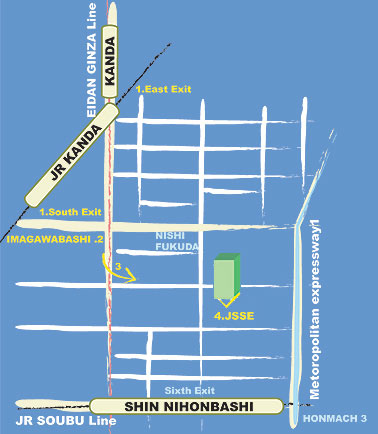 Japan Society of Spring Engineers Guide Map